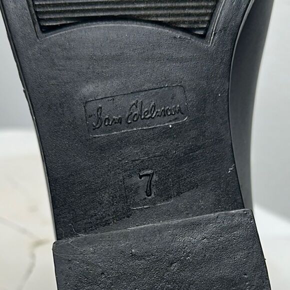 Sam Edelman Tinsley Black Chelsea Rain Boots - Size 7 (A-1644) - Picture 9 of 12